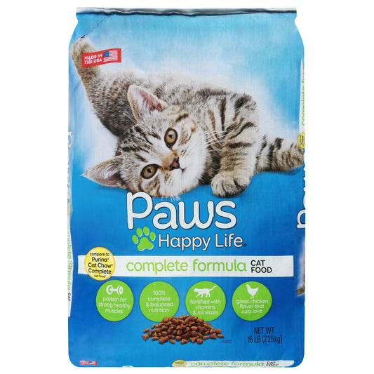 Paws Happy Life Complete Formula Cat Food 16 lb