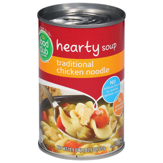 Food Club Hearty Traditional Chicken Noodle Soup 18.6 oz