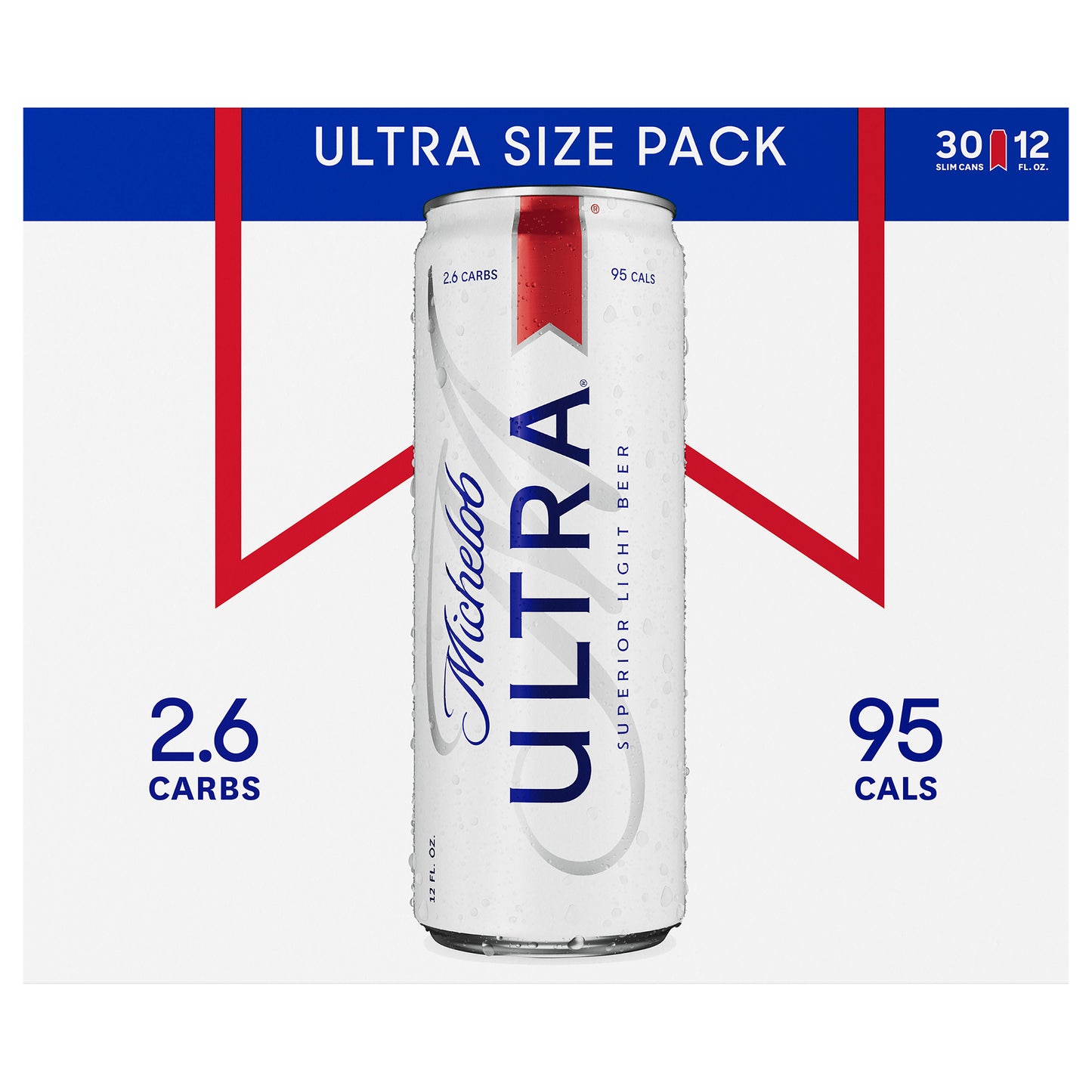 Michelob Ultra Light Beer, 30 Pack 12 fl. oz. Cans, 4.2% ABV
