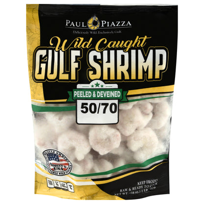 Paul Piazza Wild Caught Peeled & Deveined Gulf Shrimp 16 oz