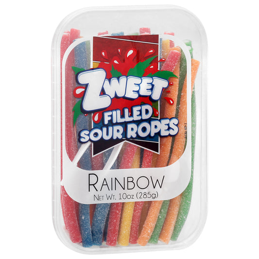 Zweet Rainbow Filled Sour Ropes 10 oz