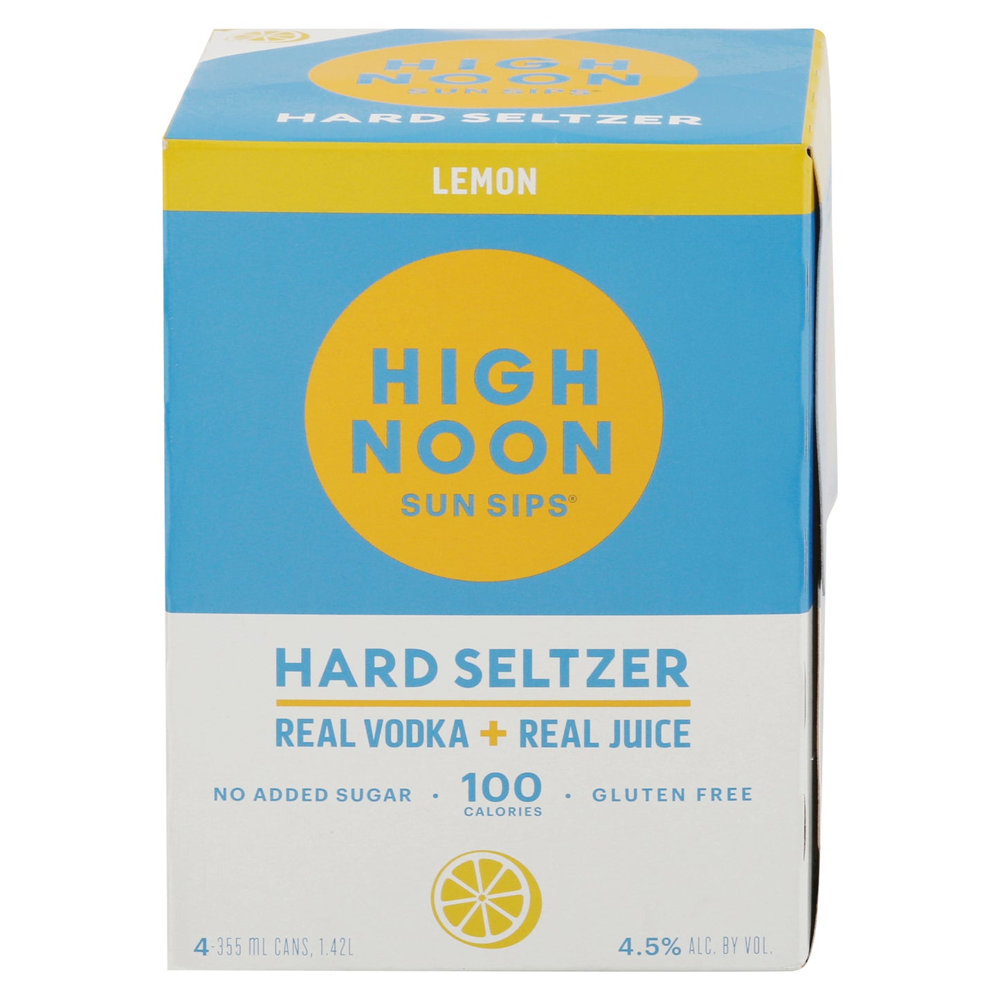 High Noon Sun Sips Lemon Hard Seltzer 4 - 12 fl oz Cans