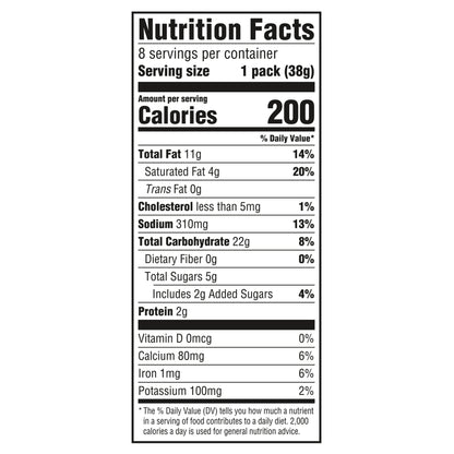 RITZ Cheese Sandwich Crackers, 8 Snack Packs (6 Crackers Per Pack)