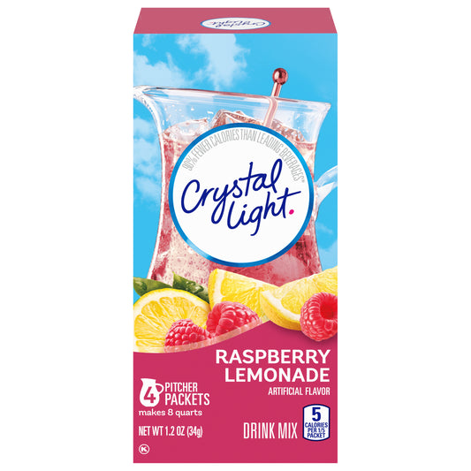 Crystal Light Raspberry Lemonade Drink Mix 4 Packets 4 ea