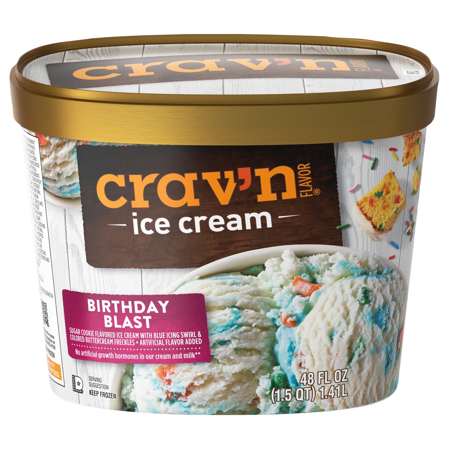 Crav'n Flavor Birthday Blast Ice Cream 48 lb