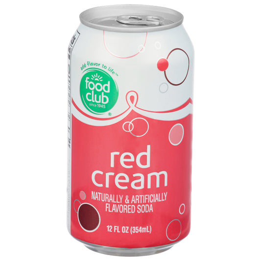 Food Club Red Cream Soda 12 fl oz