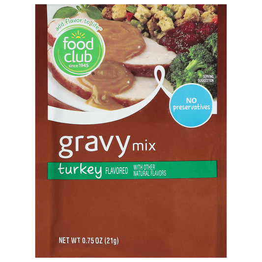 Food Club Turkey Flavored Gravy Mix 0.75 oz
