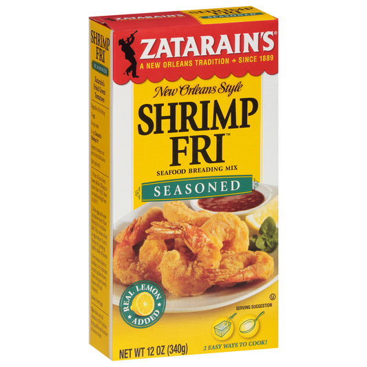 Zatarain's Shrimp Fri Seasoned New Orleans Style Seafood Breading Mix 12 oz