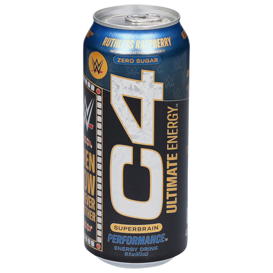C4 Ruthless Raspberry Energy Drink 16 fl oz