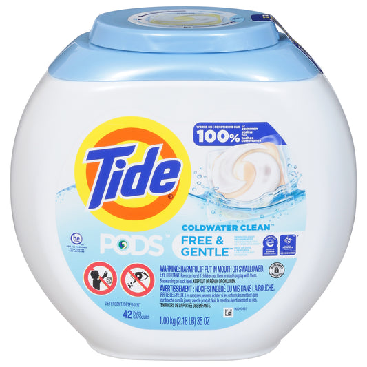 Tide Coldwater Clean Free & Gentle Detergent 42 Pods