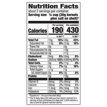DAVID Roasted and Salted Original Jumbo Sunflower Seeds, 5.25 oz