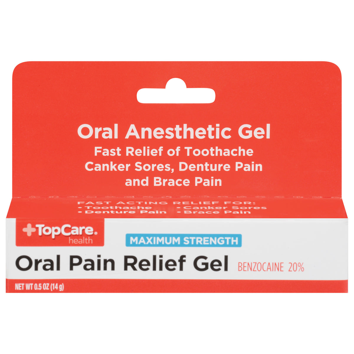 TopCare Health Gel Maximum Strength Oral Pain Relief 0.5 oz