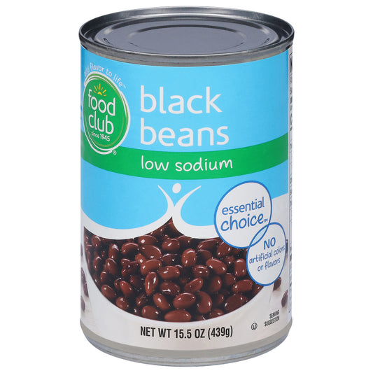 Food Club Essential Choice Low Sodium Black Beans 15.5 oz