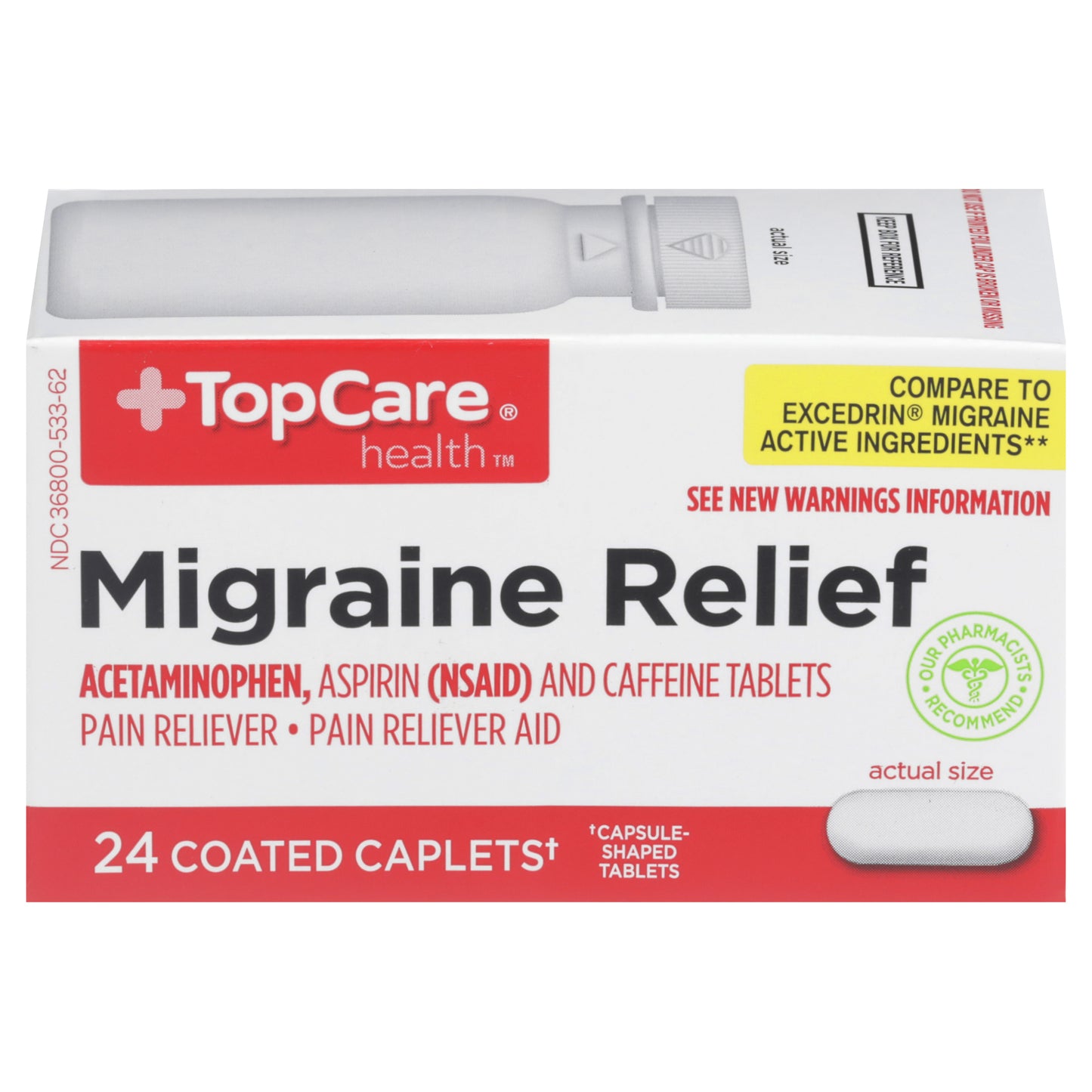 TopCare TOPCARE MIGRAINE RELIEF CPLTS 24 CT