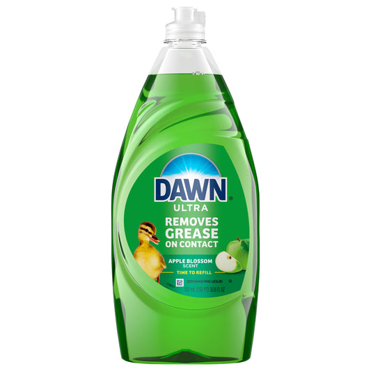 Dawn Ultra Dish Soap, Dishwashing Liquid, Apple Blossom, 30.8oz