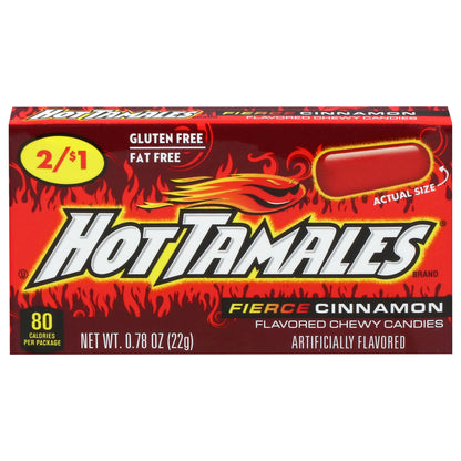 Hot Tamales Chewy Fierce Cinnamon Candy 0.78 oz