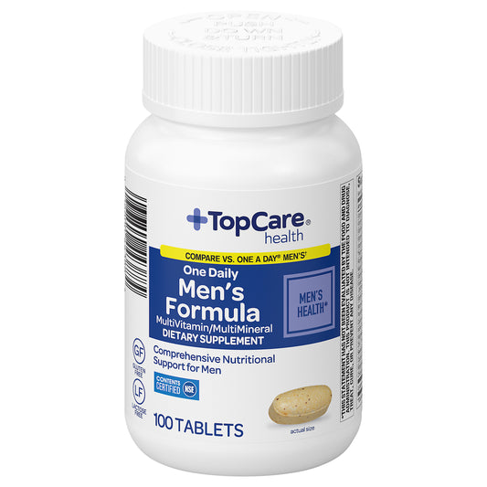 TopCare Health One Daily Men's Formula MultiVitamin/MultiMineral 100 Tablets