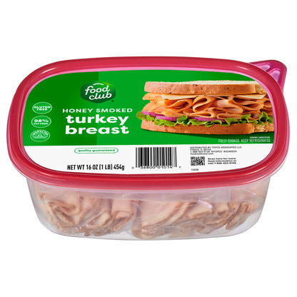 Food Club Honey Smoked Turkey Breast 16 oz