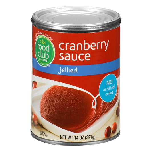 Food Club Jellied Cranberry Sauce 14 oz