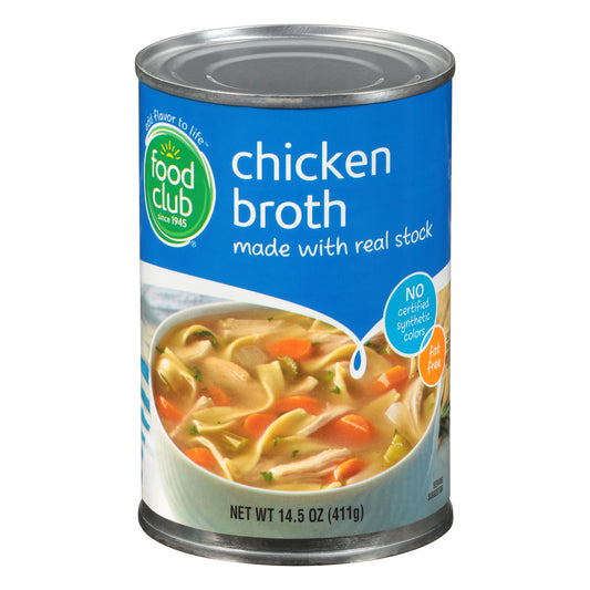 Food Club Chicken Broth 14.5 oz