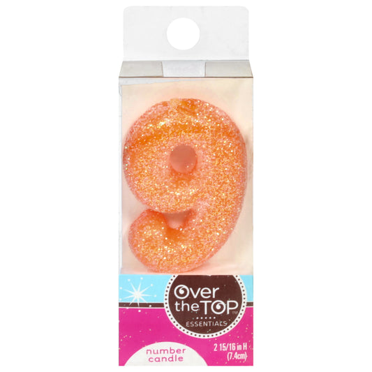Over the Top Essentials 9 Number Candle 1 ea