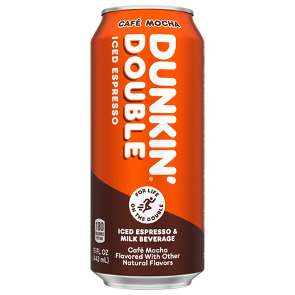 Dunkin' Double Café Mocha Iced Espresso Single Can, 15 fl oz