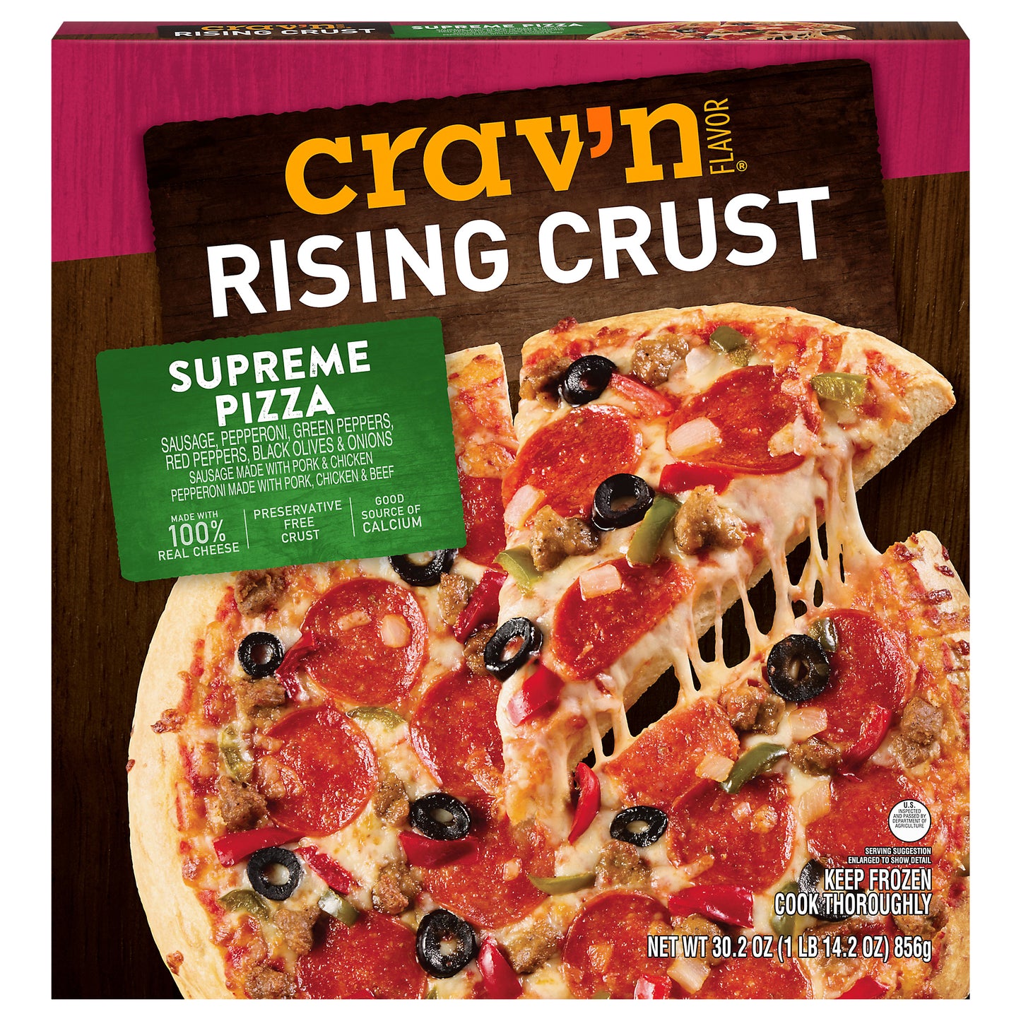 Crav'n Flavor Rising Crust Supreme Pizza 30.2 oz