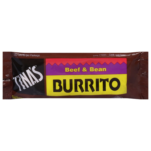 Tina's Beef & Bean Burrito 4 oz