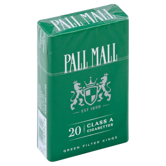 Pall Mall Cigarettes 20 ea - Menthol, Green Filter Kings