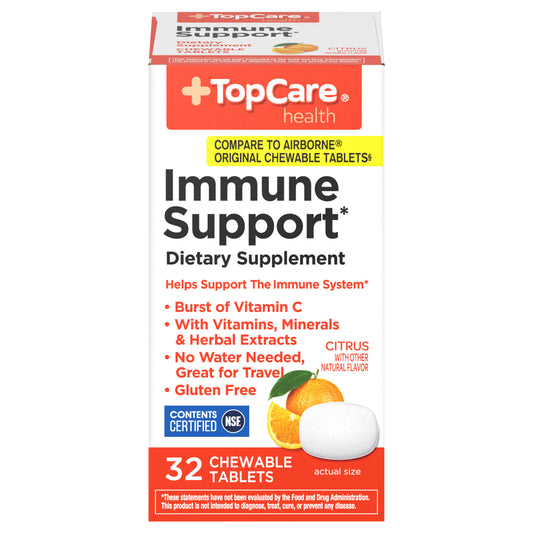 TopCare Health Citrus Immune Support 32 Chewable Tablets