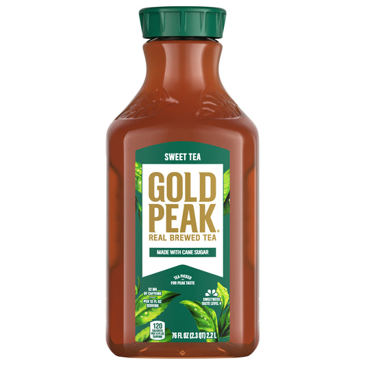 Gold Peak Sweetened Black Tea Bottle, 76 fl oz
