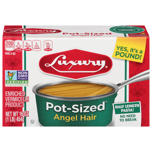 Luxury Pot-Sized Angel Hair Pasta 16 oz