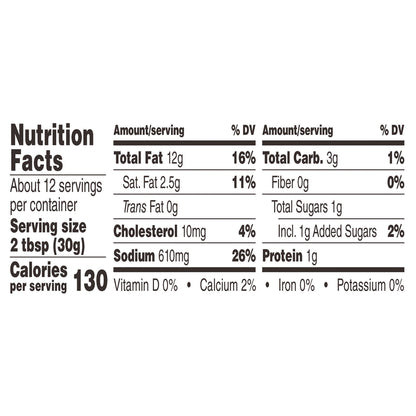 Buffalo Wild Wings Parmesan Garlic Sauce 12 fl oz