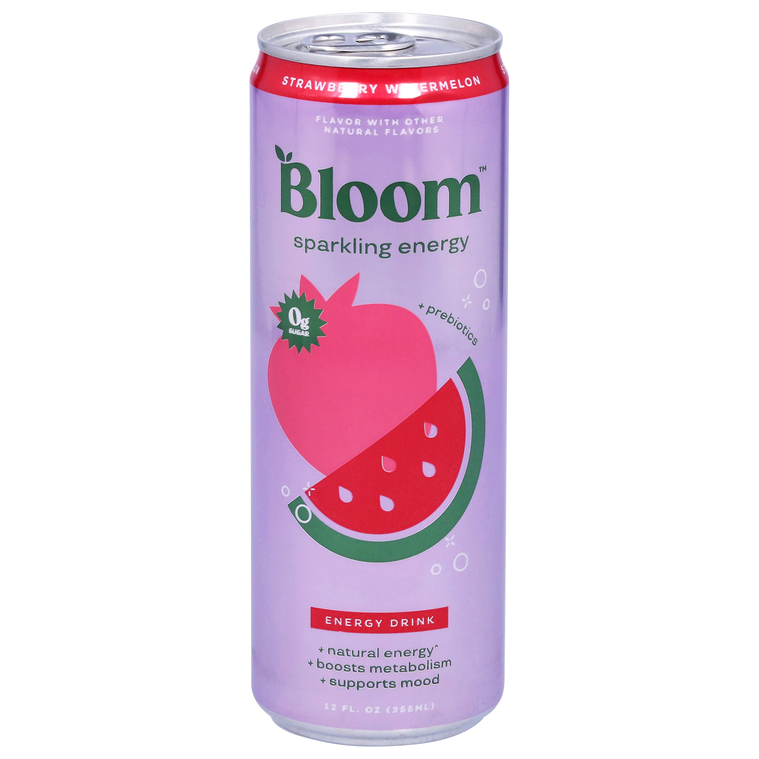 Bloom Sparkling Energy Strawberry Watermelon Energy Drink 12 fl oz ...