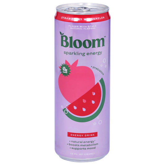 Bloom Sparkling Energy Strawberry Watermelon Energy Drink 12 fl oz