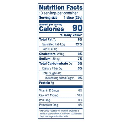 Kraft Big Slice Pepper Jack Natural Cheese Slices 8 oz Film Wrapped (10 Slices)