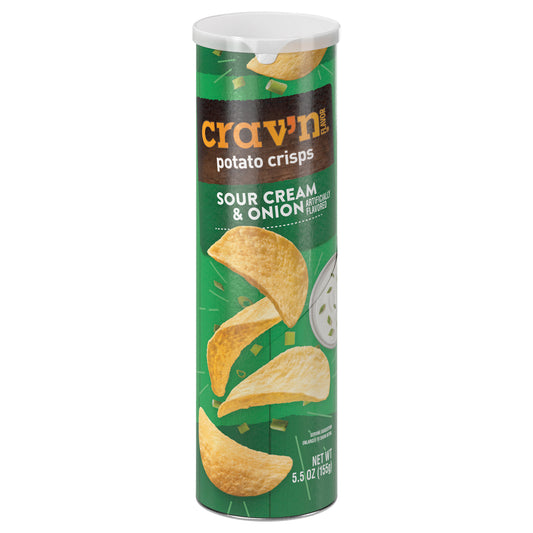 Crav'n Flavor Sour Cream & Onion Potato Crisps 5.5 oz