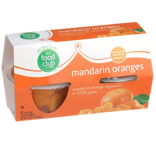Mandarin Oranges Segments In 100% Juice