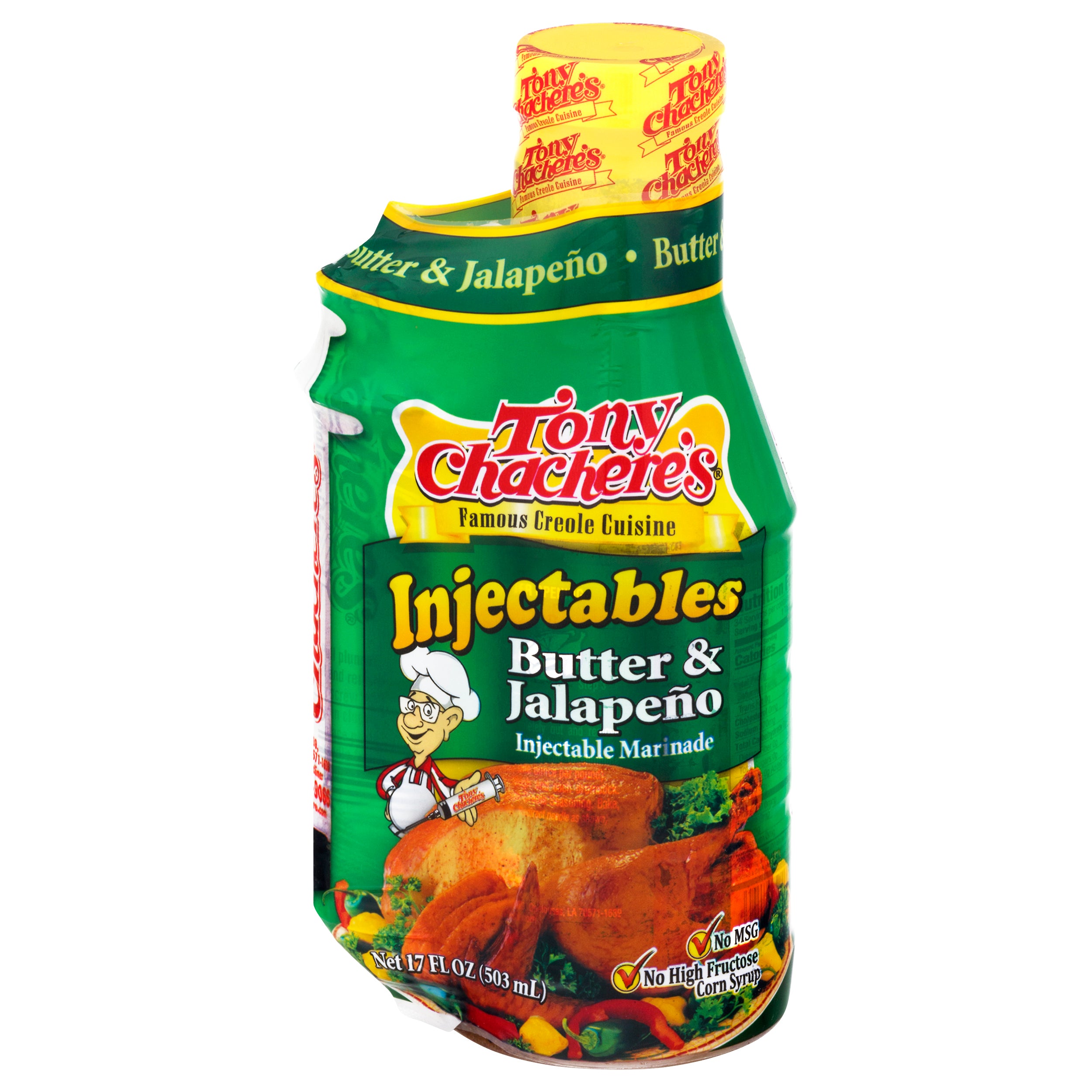 Tony Chachere's Injectables Butter & Jalapeno Injectable Marinade 17 o ...