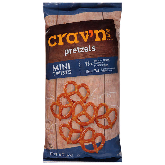 Crav'n Flavor Mini Twists Pretzels 15 oz