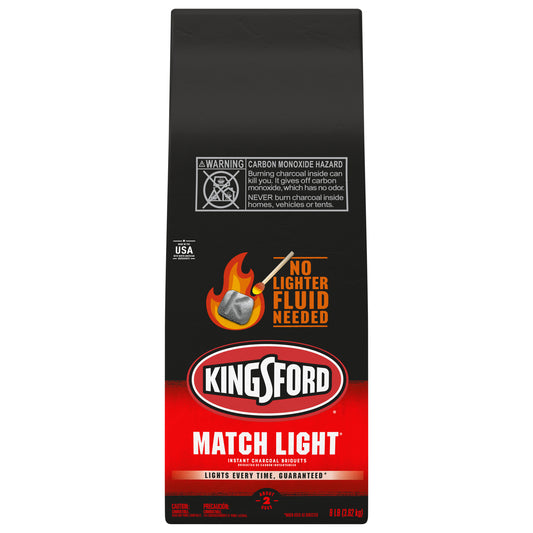 Kingsford Match Light Instant Charcoal Briquettes BBQ Charcoal - ABOUT 2 USES 8 LB (3.62 kg)
